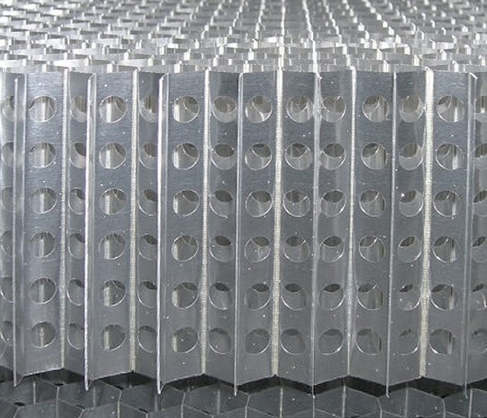 Drilled aluminium honeycomb